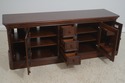 F72032: Cherry TV Media Cabinet w. Glass Doors