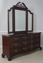 F71791: THOMASVILLE Chippendale Style Mahogany Dre