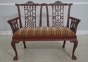72052: Chinese Chippendale Style Painted Finish Se