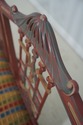 72052: Chinese Chippendale Style Painted Finish Se