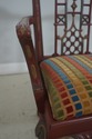72052: Chinese Chippendale Style Painted Finish Se