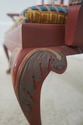 72052: Chinese Chippendale Style Painted Finish Se