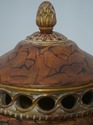 F71750: Pair Chinese Style Lidded Decorative Urns