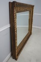 67167: Monumental Size Gold Frame Beveled Glass Wa