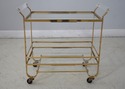 F63103EC: Modern Design Brass Tea Or Dessert Cart 