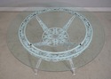 F62390EC: Vintage Iron Dining Room Table & 4 Chair