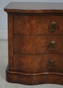 63078EC: MASTERCRAFT 3 Drawer Burl Walnut Nightsta