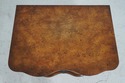 63078EC: MASTERCRAFT 3 Drawer Burl Walnut Nightsta