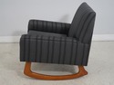 F63132EC: Mid Century Modern Upholstered Rocking C