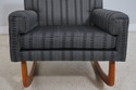 F63132EC: Mid Century Modern Upholstered Rocking C