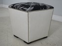 63133EC: Pair Square Custom Upholstered Ottoman St