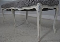 L63130EC: French Louis XV Style 6 Leg Upholstered 