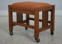 67363: Pair STICKLEY Mission Oak Arts & Crafts Foo