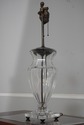 F67188: Vintage Heavy Crystal Urn Table Lamp