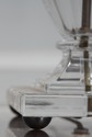F67188: Vintage Heavy Crystal Urn Table Lamp