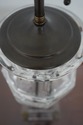 F67188: Vintage Heavy Crystal Urn Table Lamp