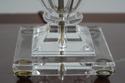 F67188: Vintage Heavy Crystal Urn Table Lamp