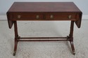 67237: HEKMAN Yew Wood Drop Side Library Table Des