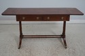 67237: HEKMAN Yew Wood Drop Side Library Table Des
