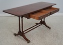 67237: HEKMAN Yew Wood Drop Side Library Table Des
