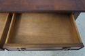 67237: HEKMAN Yew Wood Drop Side Library Table Des