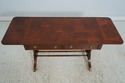 67237: HEKMAN Yew Wood Drop Side Library Table Des