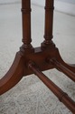 67237: HEKMAN Yew Wood Drop Side Library Table Des