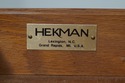 67237: HEKMAN Yew Wood Drop Side Library Table Des