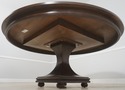 L71800: Large Round Mahogany Dining Pedestal Confe