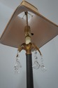 F72092: Pair Of Black & Gold Buffet Table Lamps w.