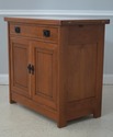 72115: STICKLEY Cherry Mission Inlaid Fold Top Bar