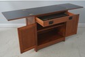 72115: STICKLEY Cherry Mission Inlaid Fold Top Bar