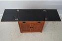 72115: STICKLEY Cherry Mission Inlaid Fold Top Bar