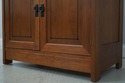 72115: STICKLEY Cherry Mission Inlaid Fold Top Bar