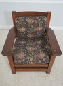 72064: STICKLEY Mission Oak Eastwood Chair & Ottom