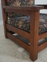 72064: STICKLEY Mission Oak Eastwood Chair & Ottom