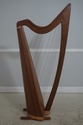 F72060: STUDIO CRAFTED Walnut Celtic Lever Harp