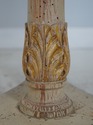 72102: Vintage Louis XVI Marble Top Round Lamp Tab