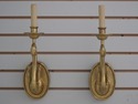 F72101: Pair Of CHAPMAN Brass Swan Electrified Wal
