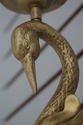 F72101: Pair Of CHAPMAN Brass Swan Electrified Wal