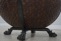 72145: Coconut & Bronze Mounted Coffee Table