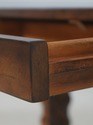 72141: Leather Wrapped Inlaid Mahogany Games Table