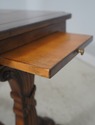 72141: Leather Wrapped Inlaid Mahogany Games Table