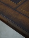 72141: Leather Wrapped Inlaid Mahogany Games Table