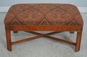 63452EC: Chippendale Style Newly Upholstered Yew W