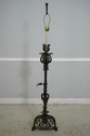 63377EC: Pair Gothic Wrought Iron Fireplace Andiro