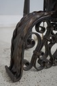 63377EC: Pair Gothic Wrought Iron Fireplace Andiro