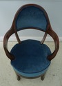 63453EC: Vintage Art Deco Revolving Seat Chair