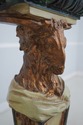 F67190: Italian Regency Goat Head Carved Polychrom
