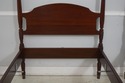 65696: Pair Of NORRIS Mahogany Single 4 Post Beds